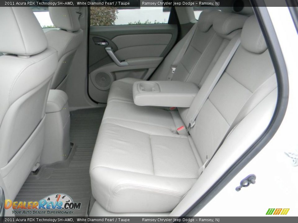 2011 Acura RDX Technology SH-AWD White Diamond Pearl / Taupe Photo #11