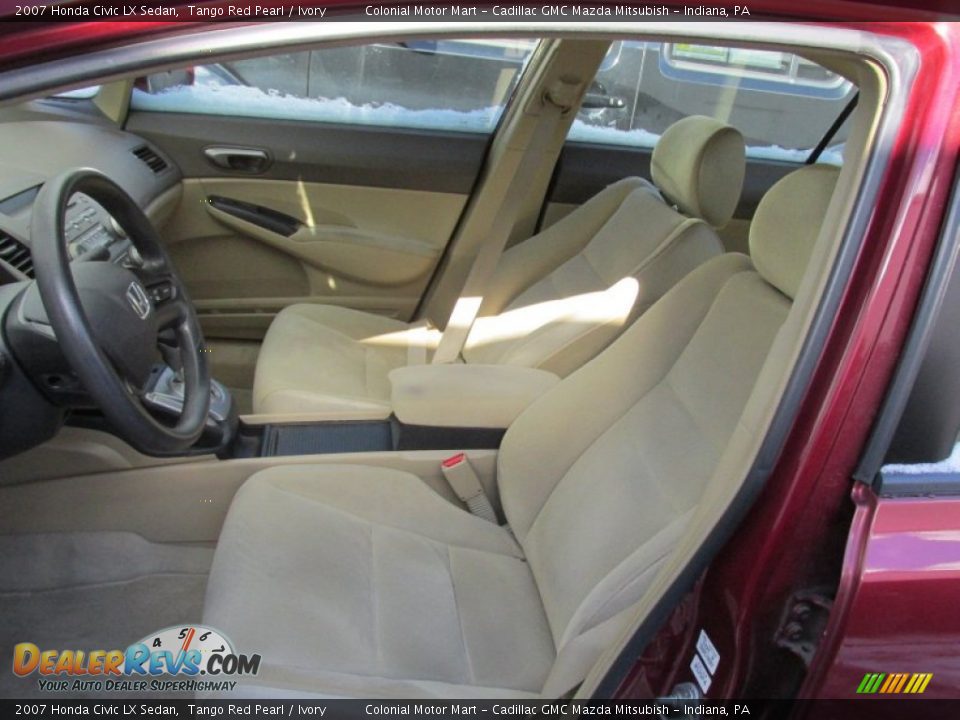 Ivory Interior - 2007 Honda Civic LX Sedan Photo #6