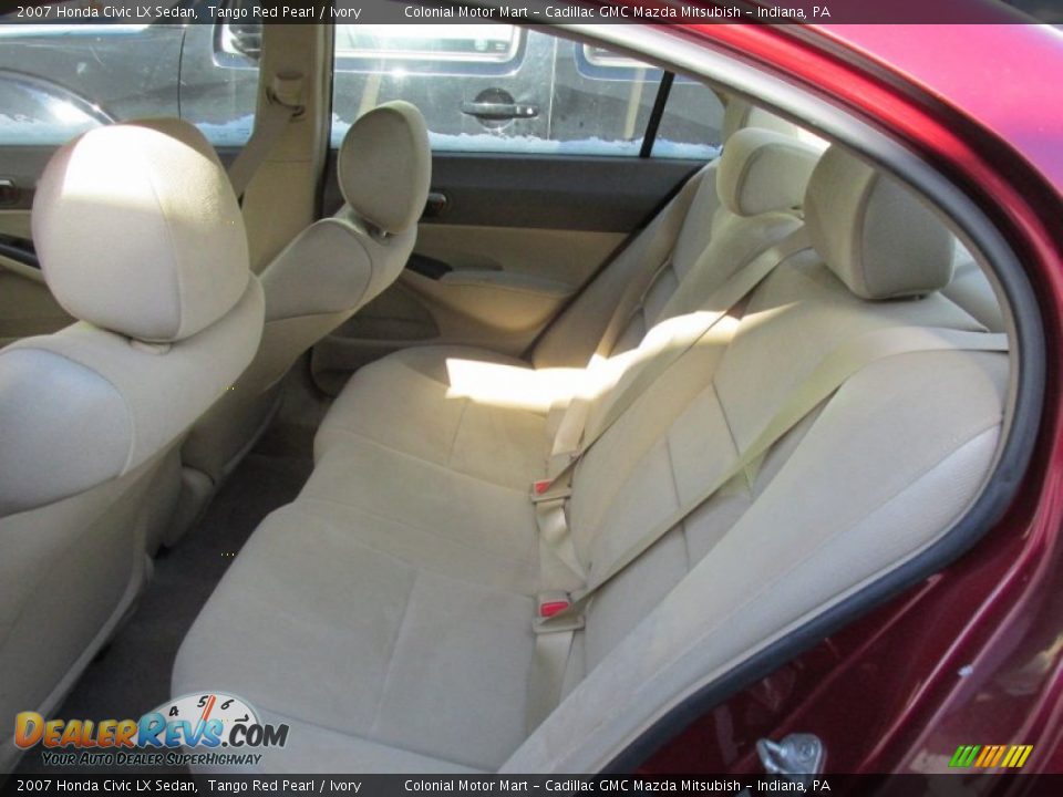 Rear Seat of 2007 Honda Civic LX Sedan Photo #7