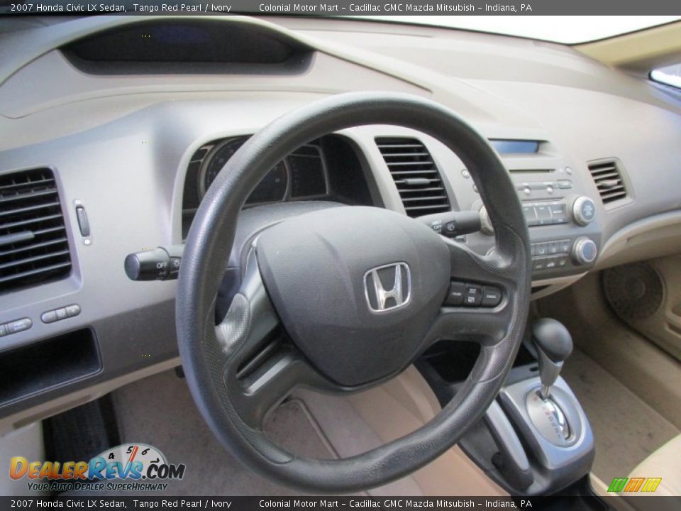 2007 Honda Civic LX Sedan Steering Wheel Photo #8