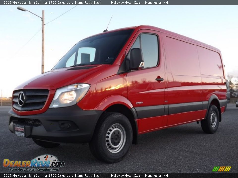 2015 Mercedes-Benz Sprinter 2500 Cargo Van Flame Red / Black Photo #1
