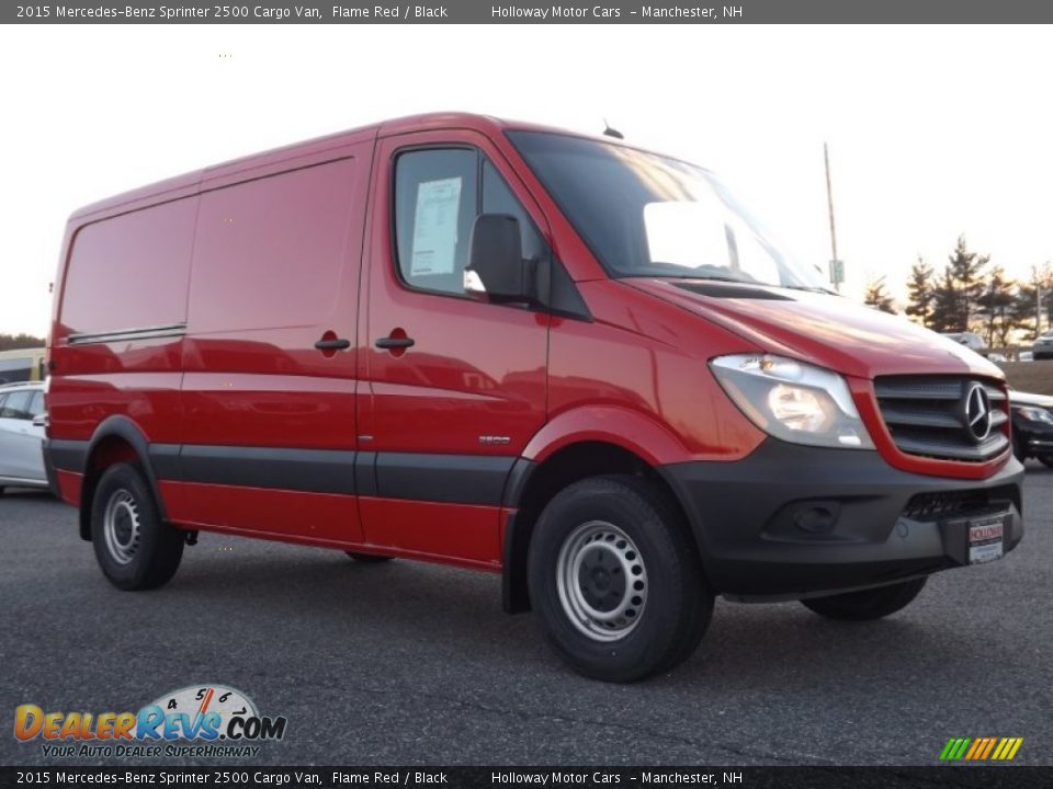 2015 Mercedes-Benz Sprinter 2500 Cargo Van Flame Red / Black Photo #2