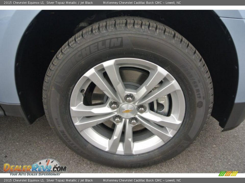 2015 Chevrolet Equinox LS Silver Topaz Metallic / Jet Black Photo #18