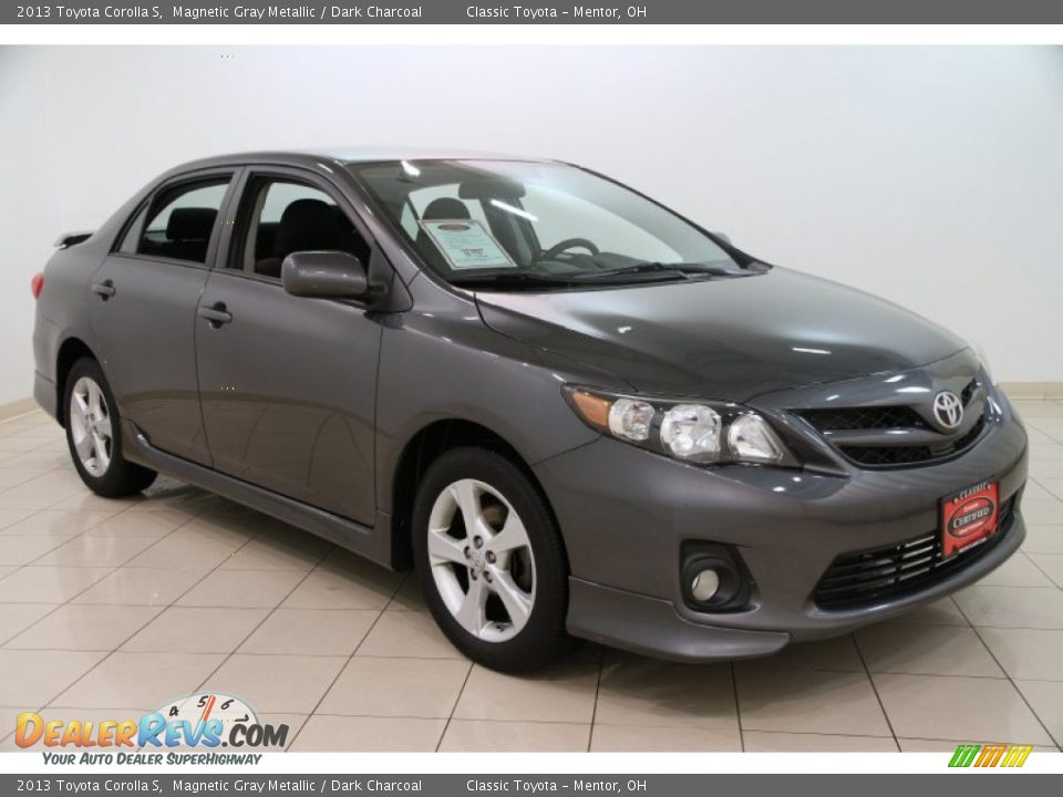 2013 Toyota Corolla S Magnetic Gray Metallic / Dark Charcoal Photo #1