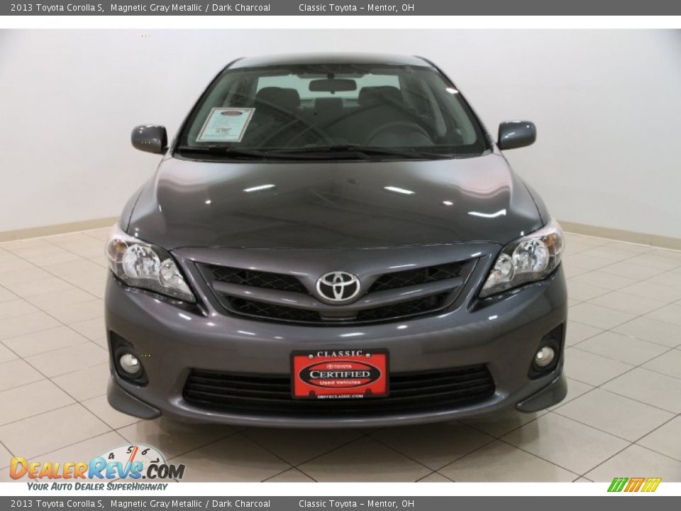 2013 Toyota Corolla S Magnetic Gray Metallic / Dark Charcoal Photo #2