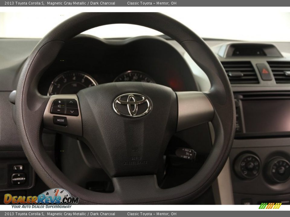 2013 Toyota Corolla S Magnetic Gray Metallic / Dark Charcoal Photo #6