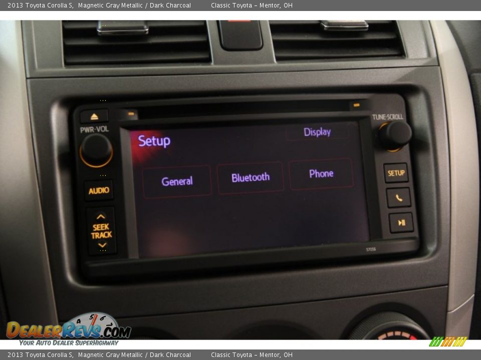 2013 Toyota Corolla S Magnetic Gray Metallic / Dark Charcoal Photo #9