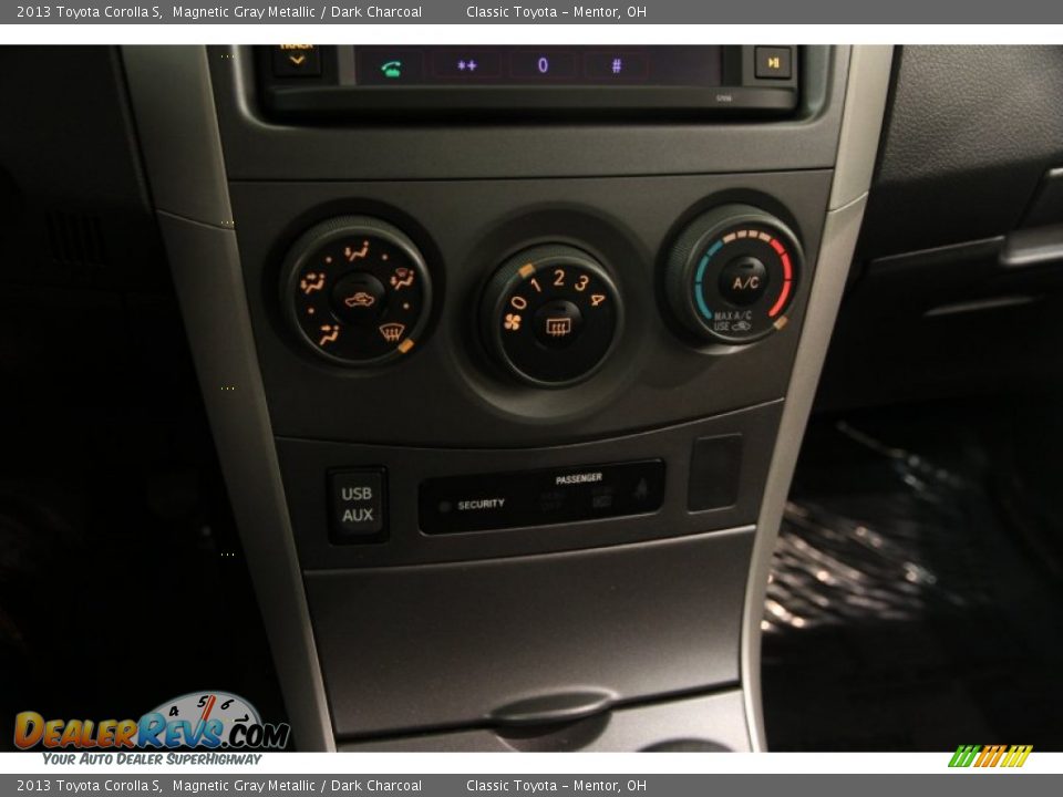 2013 Toyota Corolla S Magnetic Gray Metallic / Dark Charcoal Photo #11