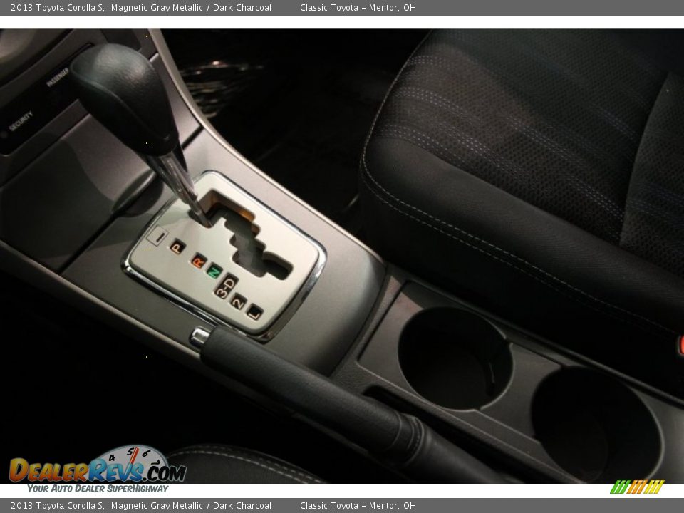 2013 Toyota Corolla S Magnetic Gray Metallic / Dark Charcoal Photo #12