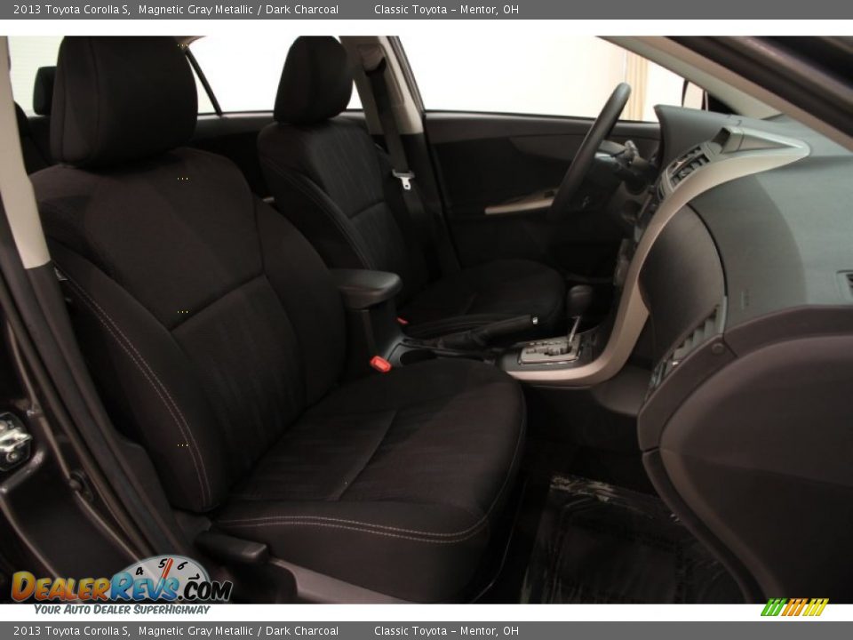 2013 Toyota Corolla S Magnetic Gray Metallic / Dark Charcoal Photo #13