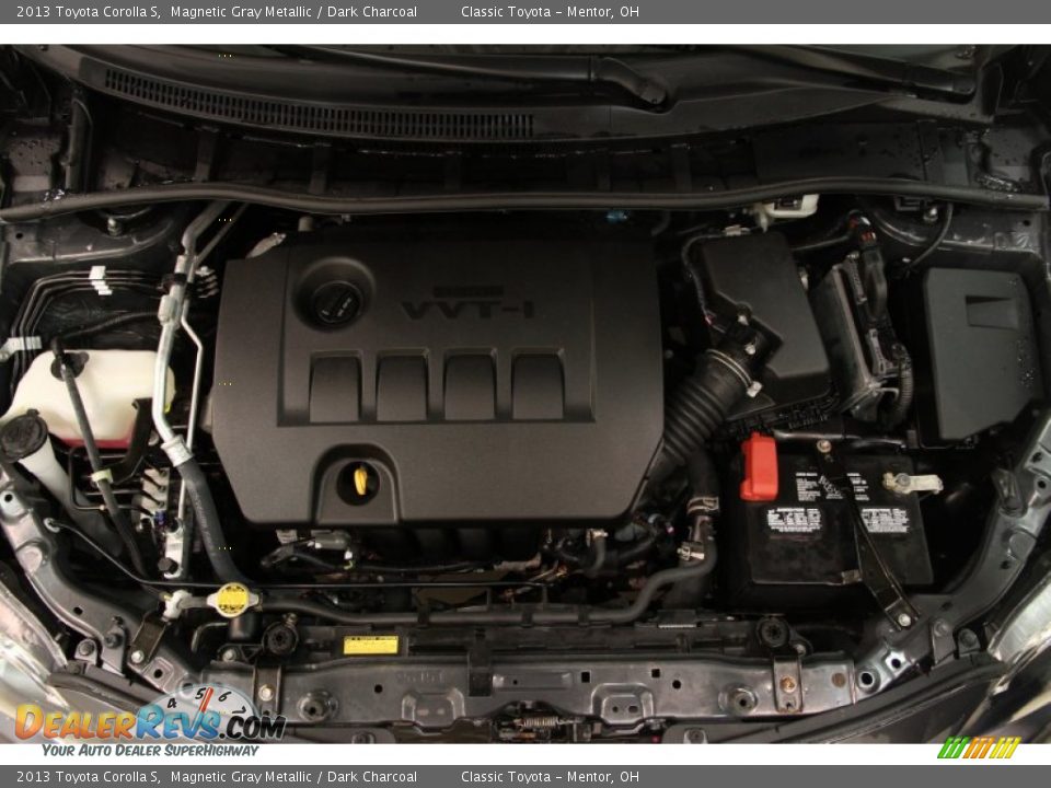 2013 Toyota Corolla S Magnetic Gray Metallic / Dark Charcoal Photo #17