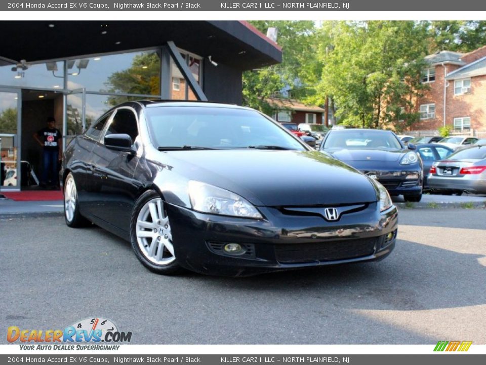 2004 Honda Accord EX V6 Coupe Nighthawk Black Pearl / Black Photo #1