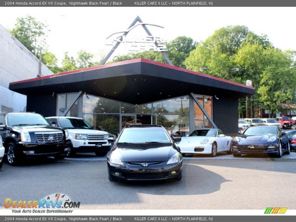 2004 Honda Accord EX V6 Coupe Nighthawk Black Pearl / Black Photo #2