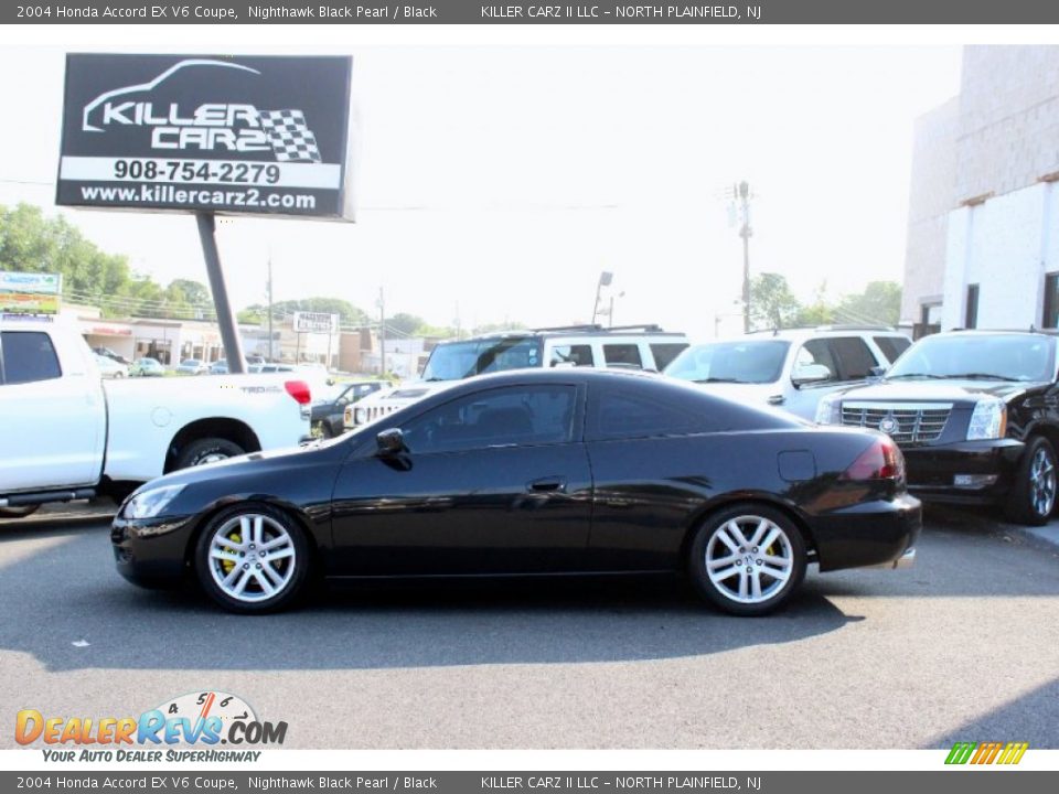 2004 Honda Accord EX V6 Coupe Nighthawk Black Pearl / Black Photo #4
