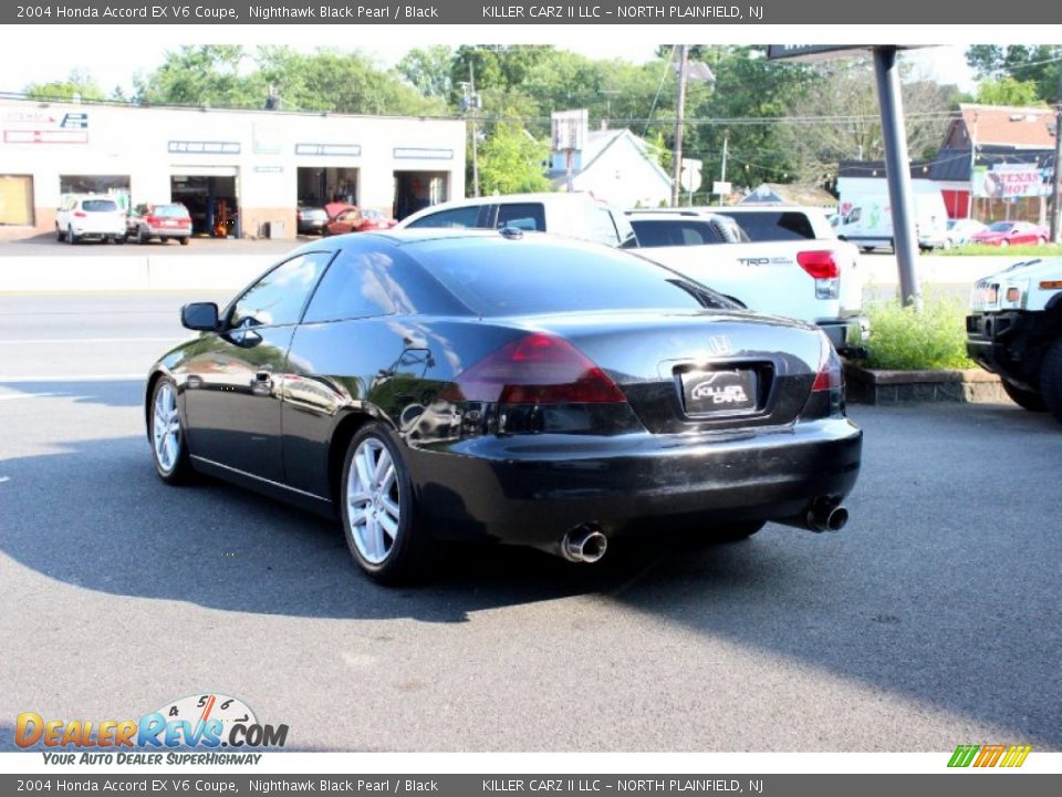 2004 Honda Accord EX V6 Coupe Nighthawk Black Pearl / Black Photo #5