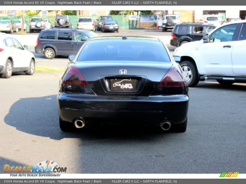 2004 Honda Accord EX V6 Coupe Nighthawk Black Pearl / Black Photo #8