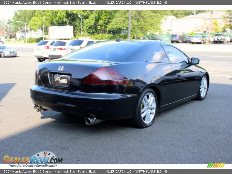 2004 Honda Accord EX V6 Coupe Nighthawk Black Pearl / Black Photo #9