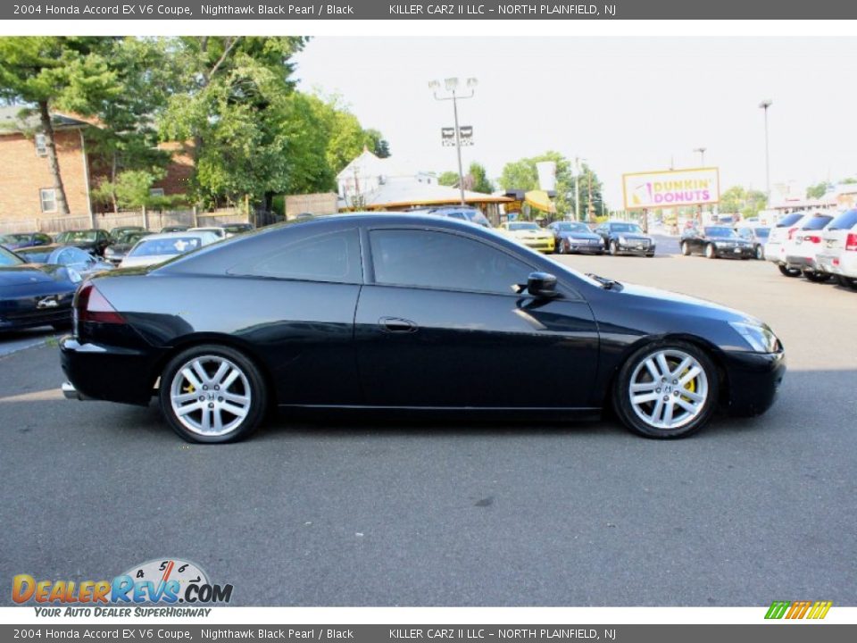 2004 Honda Accord EX V6 Coupe Nighthawk Black Pearl / Black Photo #10