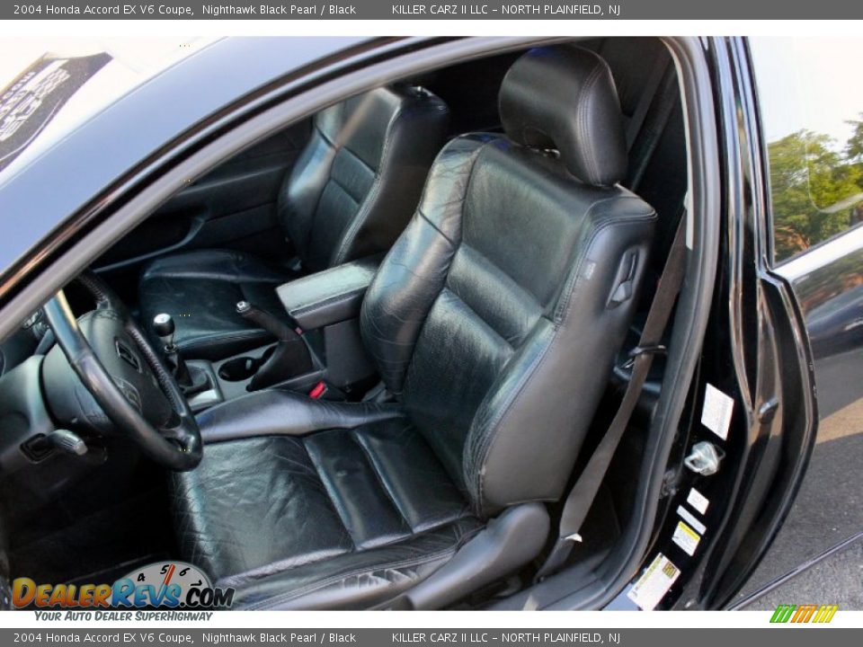 2004 Honda Accord EX V6 Coupe Nighthawk Black Pearl / Black Photo #15