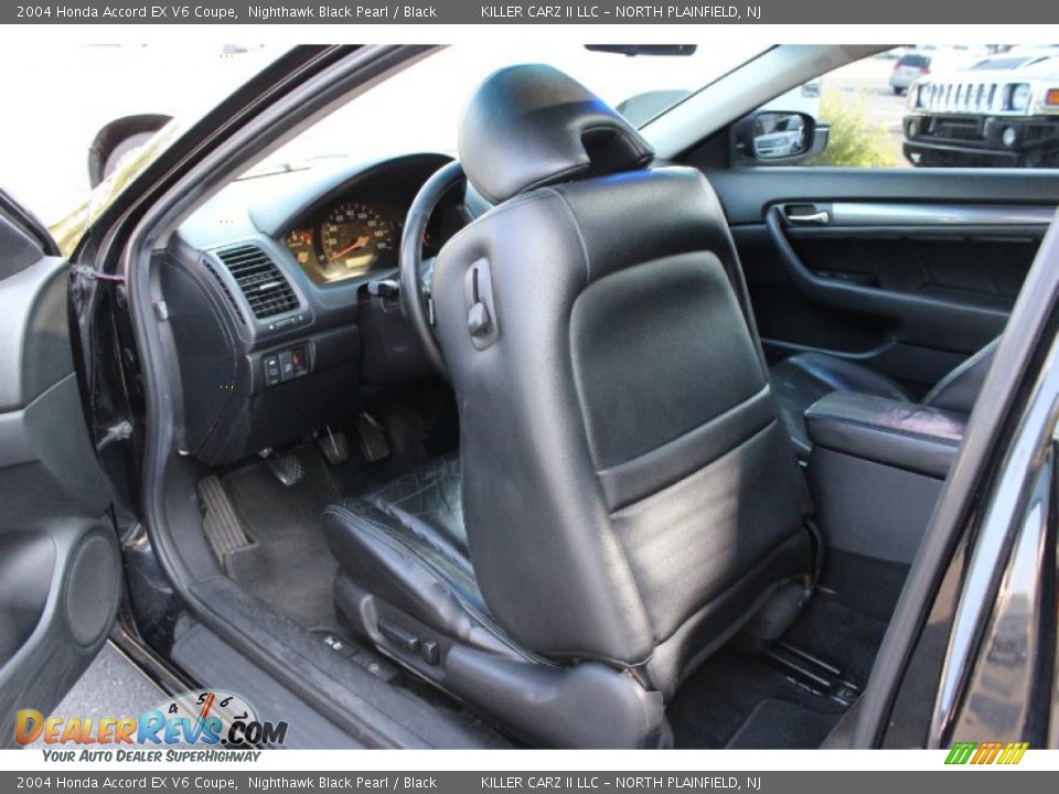 2004 Honda Accord EX V6 Coupe Nighthawk Black Pearl / Black Photo #19