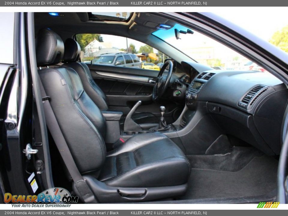 2004 Honda Accord EX V6 Coupe Nighthawk Black Pearl / Black Photo #22