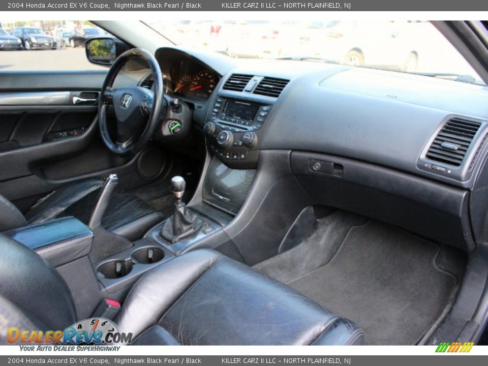 2004 Honda Accord EX V6 Coupe Nighthawk Black Pearl / Black Photo #23