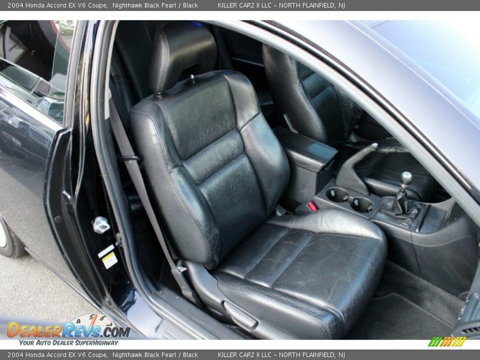 2004 Honda Accord EX V6 Coupe Nighthawk Black Pearl / Black Photo #24