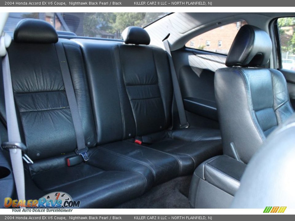2004 Honda Accord EX V6 Coupe Nighthawk Black Pearl / Black Photo #25