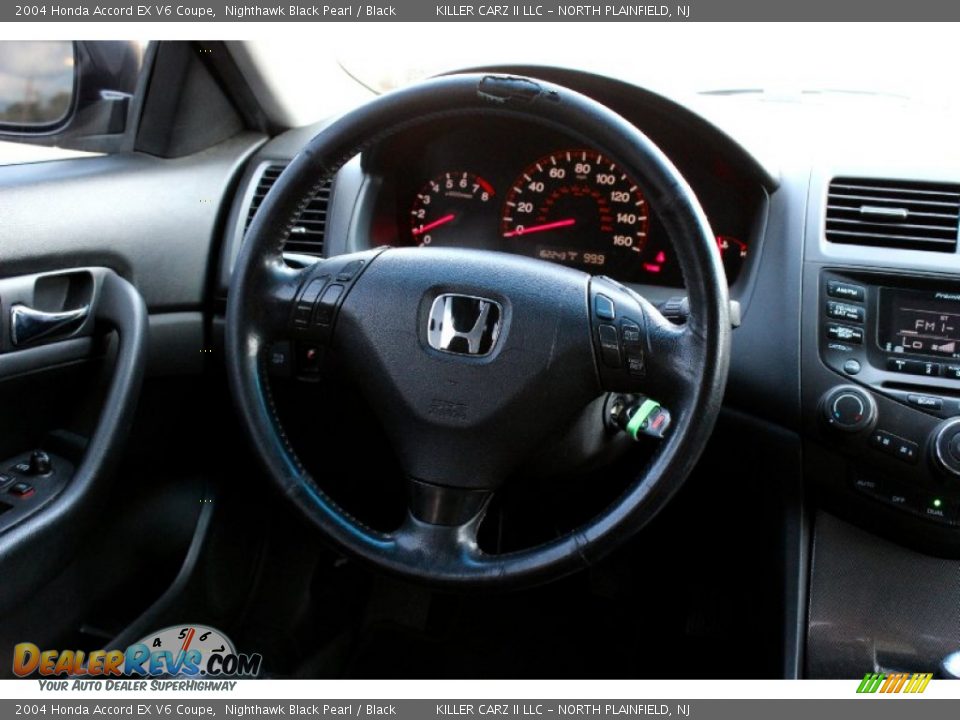 2004 Honda Accord EX V6 Coupe Nighthawk Black Pearl / Black Photo #27