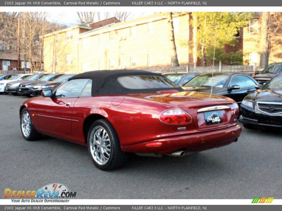 2003 Jaguar XK XK8 Convertible Carnival Red Metallic / Cashmere Photo #5