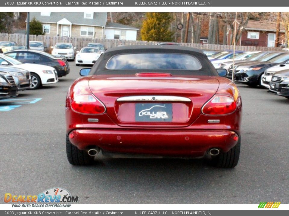 2003 Jaguar XK XK8 Convertible Carnival Red Metallic / Cashmere Photo #6