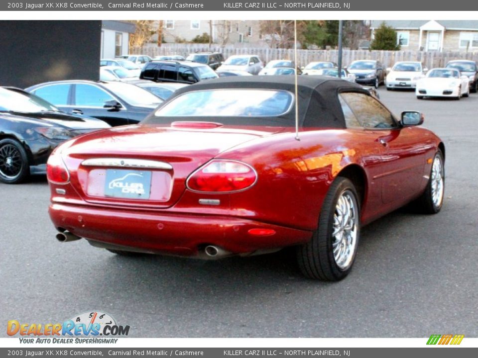 2003 Jaguar XK XK8 Convertible Carnival Red Metallic / Cashmere Photo #8