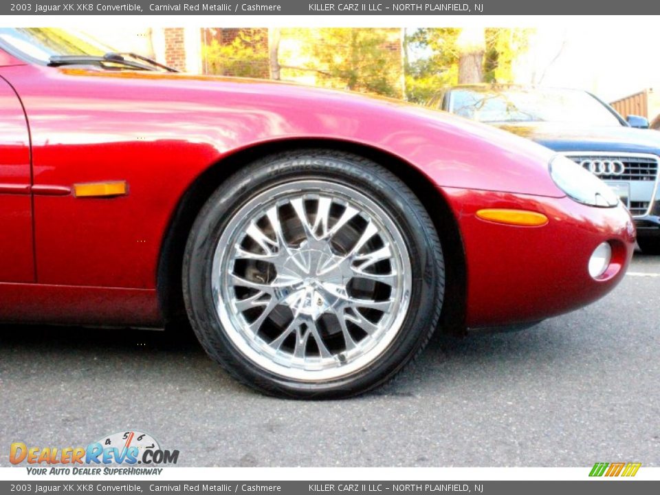 2003 Jaguar XK XK8 Convertible Carnival Red Metallic / Cashmere Photo #32
