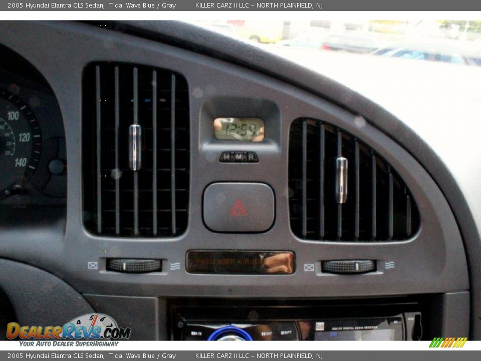 2005 Hyundai Elantra GLS Sedan Tidal Wave Blue / Gray Photo #17
