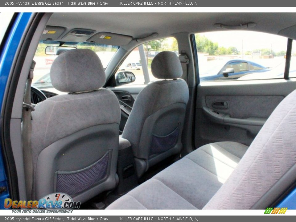 2005 Hyundai Elantra GLS Sedan Tidal Wave Blue / Gray Photo #20