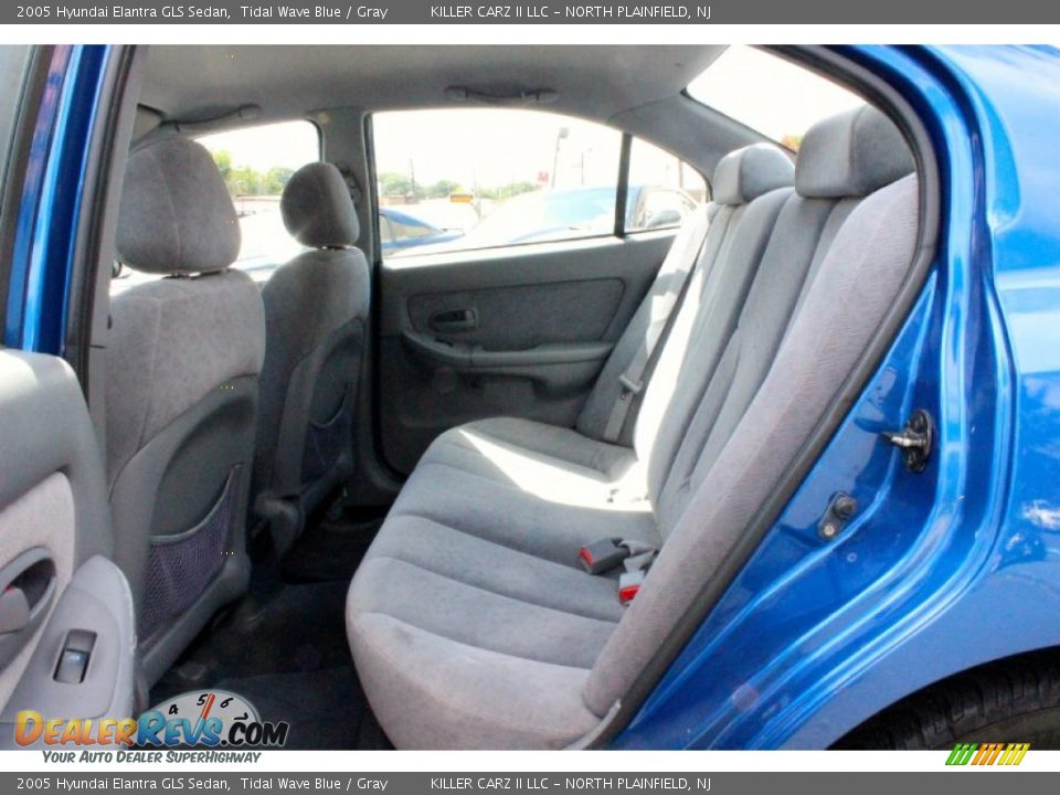 2005 Hyundai Elantra GLS Sedan Tidal Wave Blue / Gray Photo #21