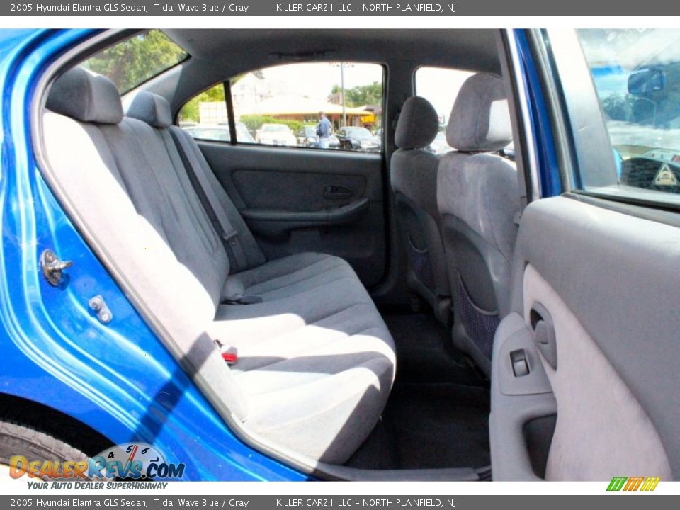 2005 Hyundai Elantra GLS Sedan Tidal Wave Blue / Gray Photo #22