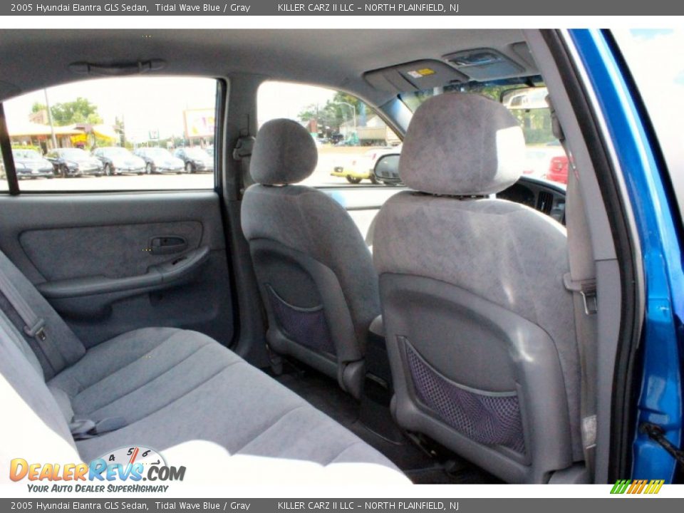 2005 Hyundai Elantra GLS Sedan Tidal Wave Blue / Gray Photo #23