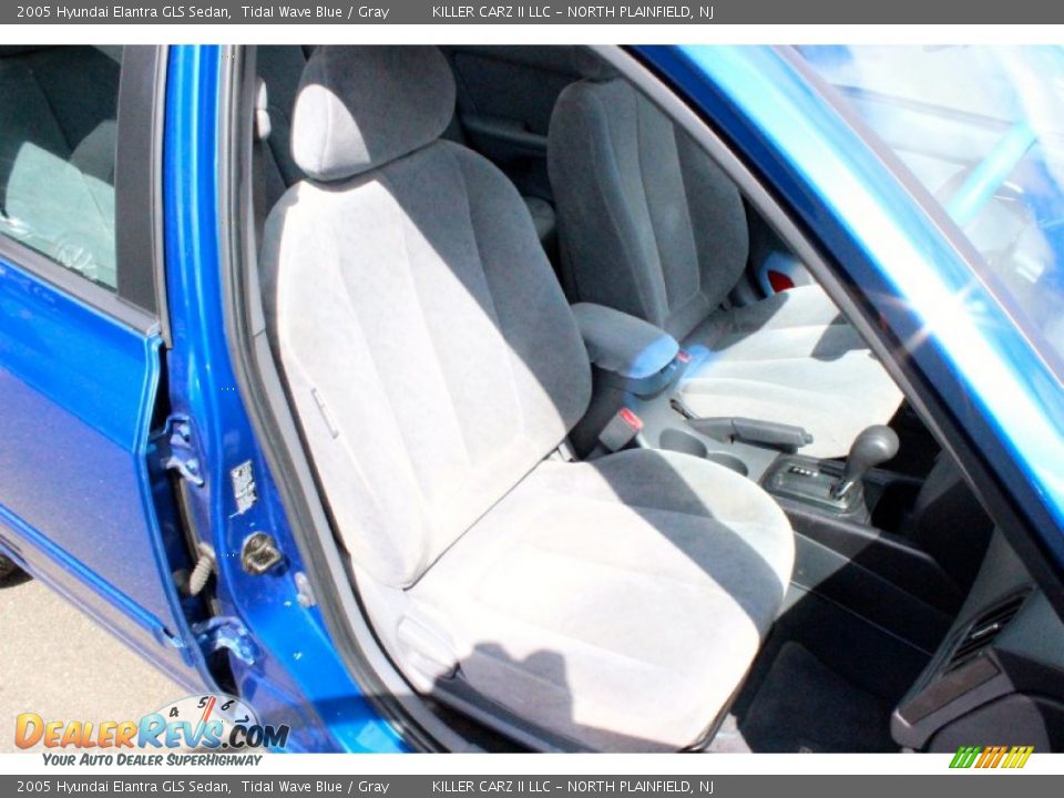 2005 Hyundai Elantra GLS Sedan Tidal Wave Blue / Gray Photo #24