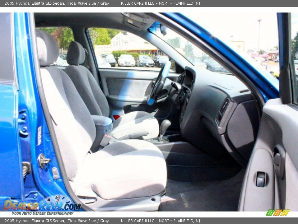 2005 Hyundai Elantra GLS Sedan Tidal Wave Blue / Gray Photo #25