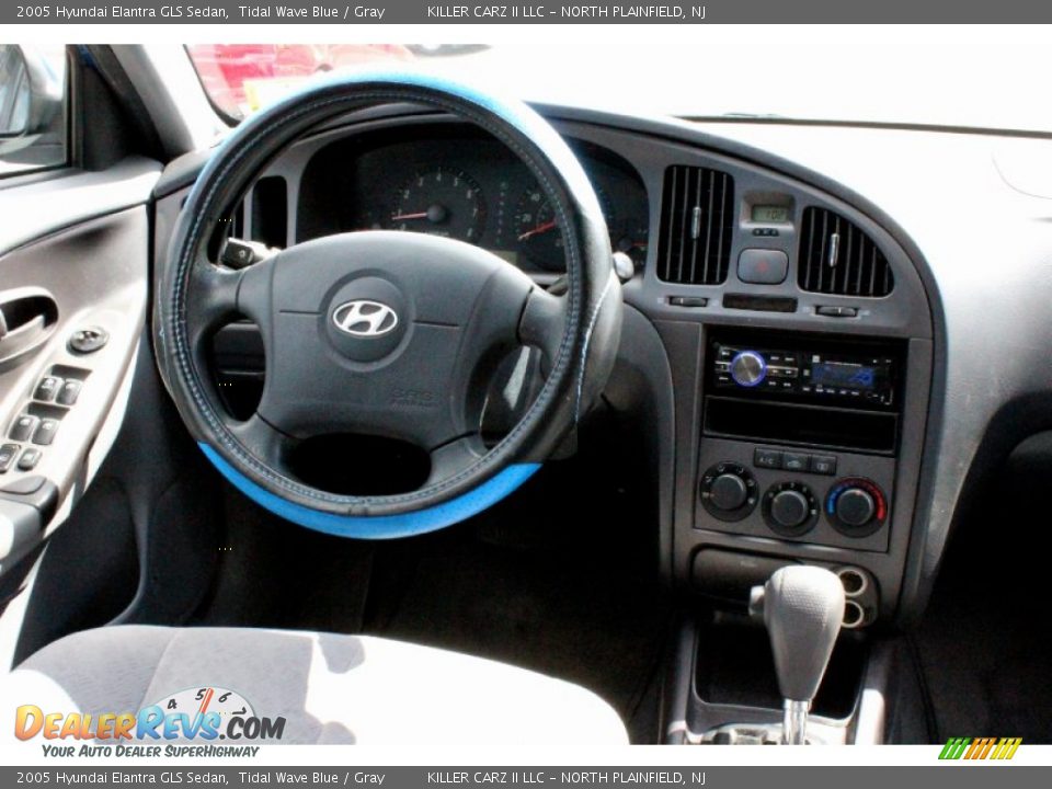 2005 Hyundai Elantra GLS Sedan Tidal Wave Blue / Gray Photo #27