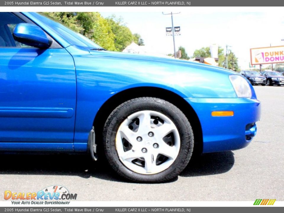 2005 Hyundai Elantra GLS Sedan Tidal Wave Blue / Gray Photo #31