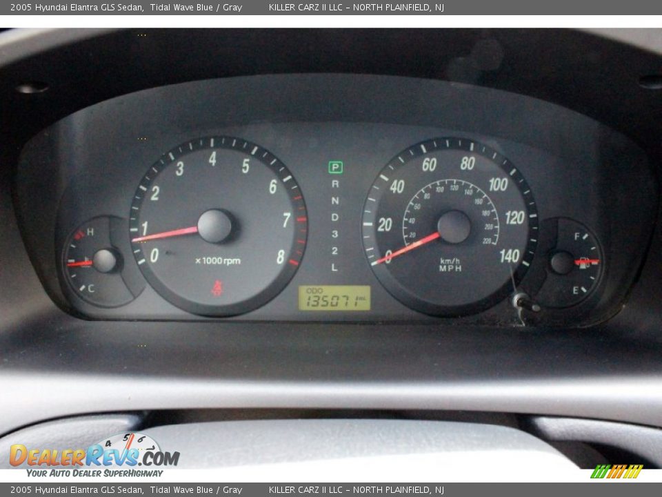 2005 Hyundai Elantra GLS Sedan Tidal Wave Blue / Gray Photo #32