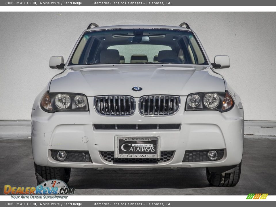 2006 BMW X3 3.0i Alpine White / Sand Beige Photo #2