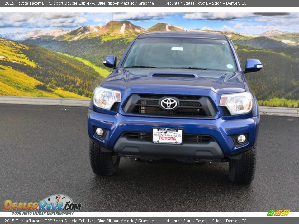 2015 Toyota Tacoma TRD Sport Double Cab 4x4 Blue Ribbon Metallic / Graphite Photo #2
