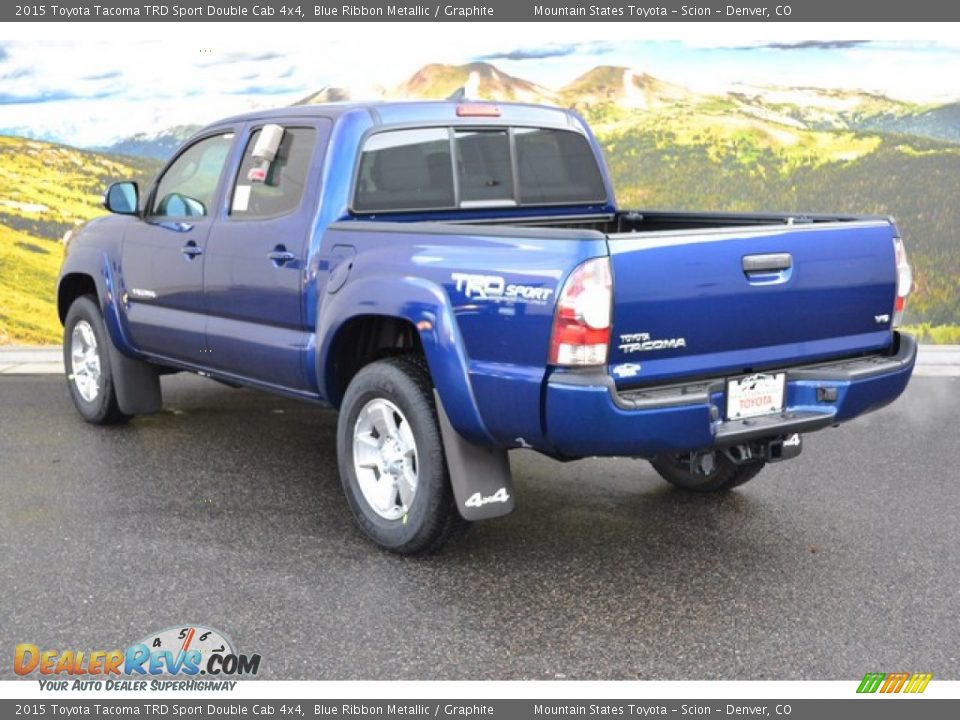 2015 Toyota Tacoma TRD Sport Double Cab 4x4 Blue Ribbon Metallic / Graphite Photo #3