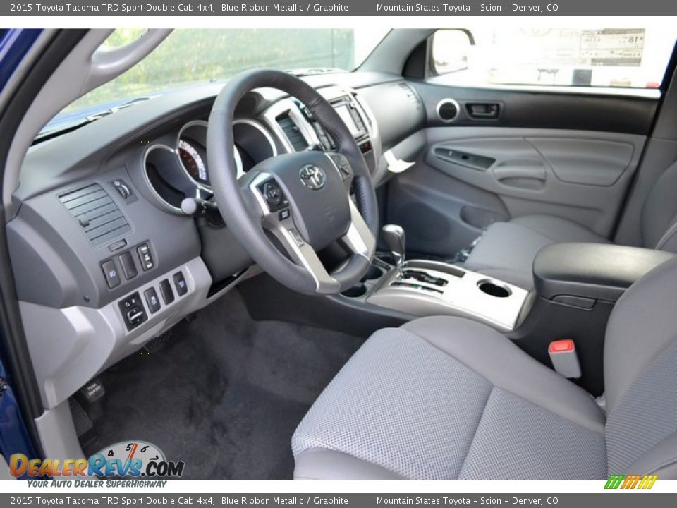 2015 Toyota Tacoma TRD Sport Double Cab 4x4 Blue Ribbon Metallic / Graphite Photo #5
