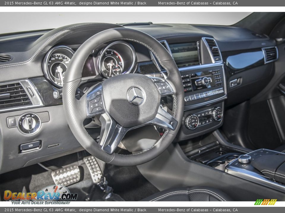 2015 Mercedes-Benz GL 63 AMG 4Matic designo Diamond White Metallic / Black Photo #5
