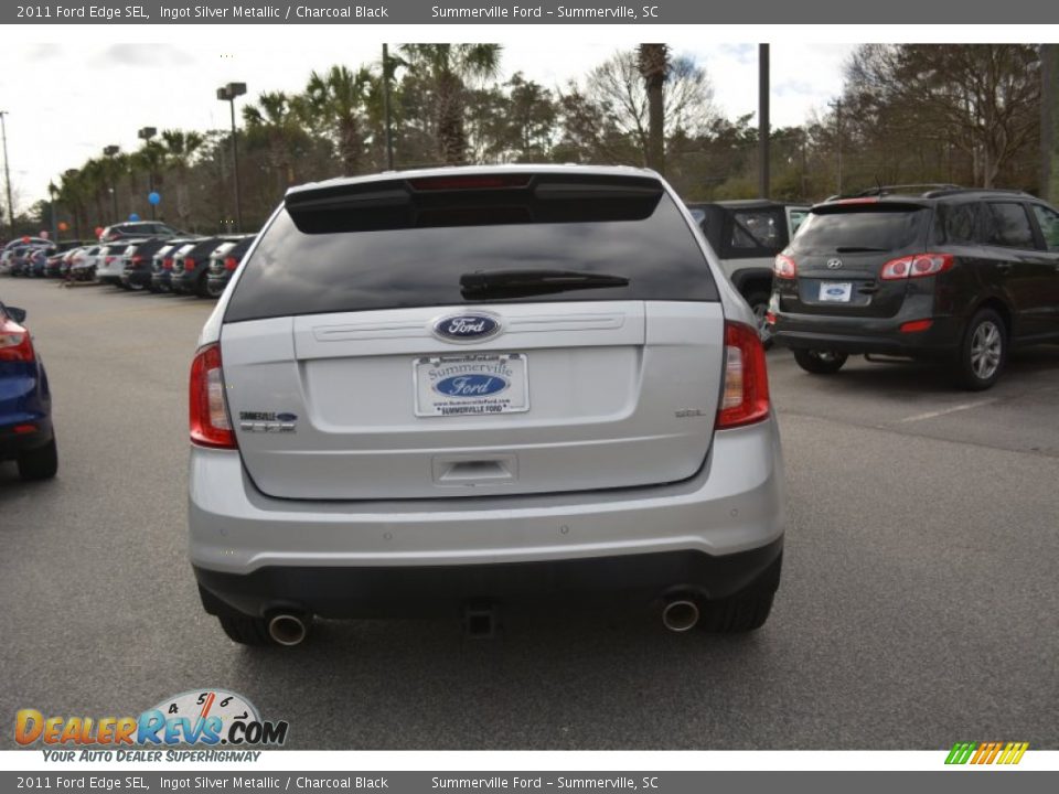 2011 Ford Edge SEL Ingot Silver Metallic / Charcoal Black Photo #4