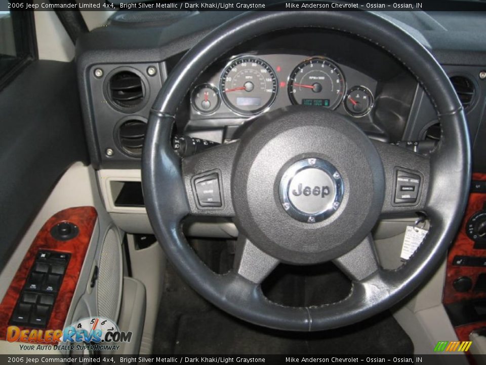 2006 Jeep Commander Limited 4x4 Bright Silver Metallic / Dark Khaki/Light Graystone Photo #4